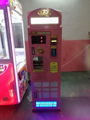 Игровой автомат знаков внимания автоматической машины обменом монетки ATM знака внимания видеоигры обменом счета автоматический изменяя