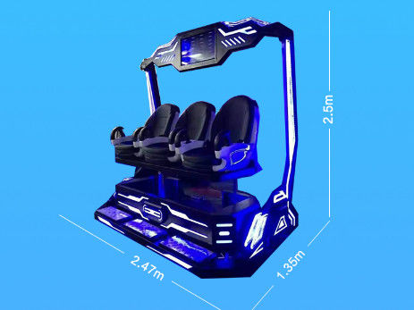 Акриловая машина аркады VR, 3 стул мест 9d Vr с сильными кнюппелями