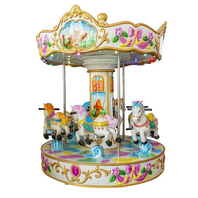 6 игроков Carousel парка атракционов едет монетка привелись в действие машину видеоигры детей