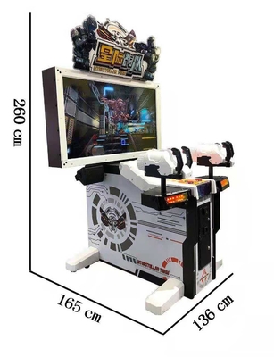 Крытые стереоскопические видео- двойные снимая машины аркады чеканят управляемый имитатор игры
