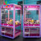 Стеклянные прозрачные куклы плюша вытягивают шею игровой автомат занятности машины когтя управляемый монеткой