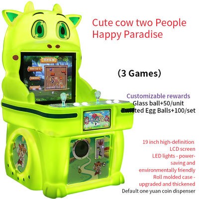 Красивая корова Двухпользовательская монетка 19-дюймовый Happy Paradise игровой автомат