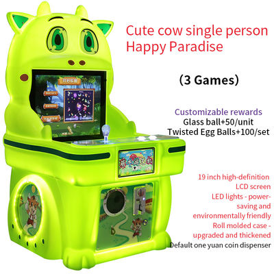 19-дюймовый Cute Cow одиночный игрок Монетной Happy Paradise аркадной игровой автомат